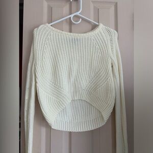 White cozy sweater